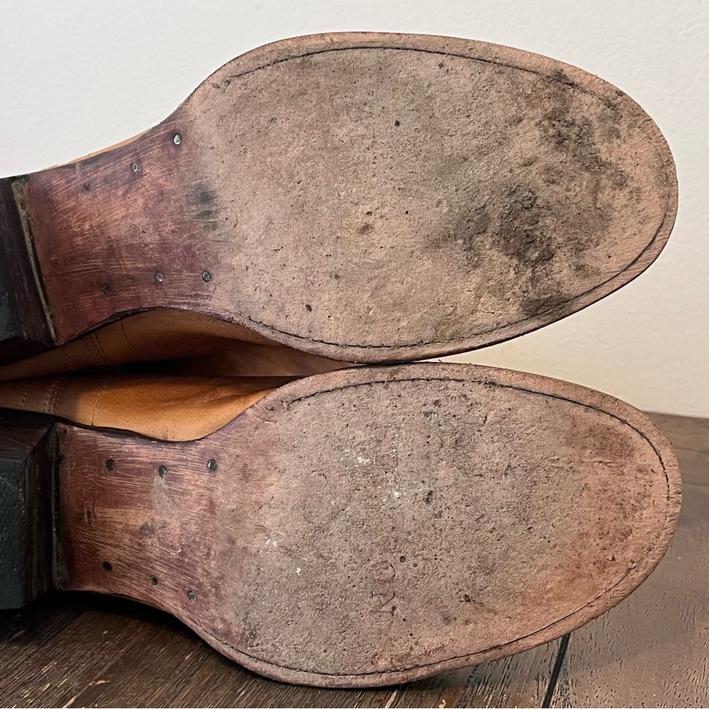 Stetson Brown Leather Heeled Western Cowgirl Boots Womens 9 - Picture 11 of 12